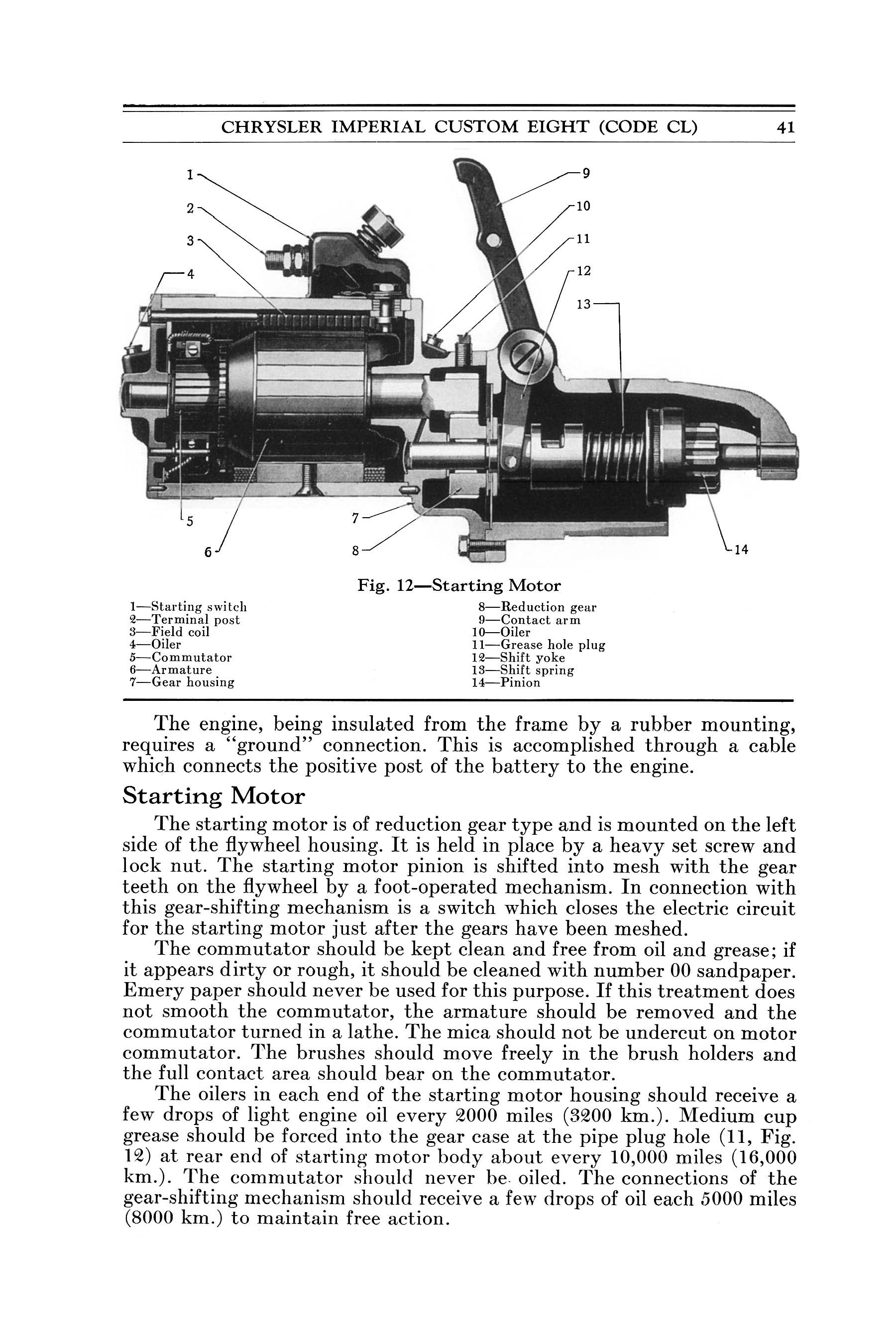 1932 Chrysler Imperial Instruction Book Page 14